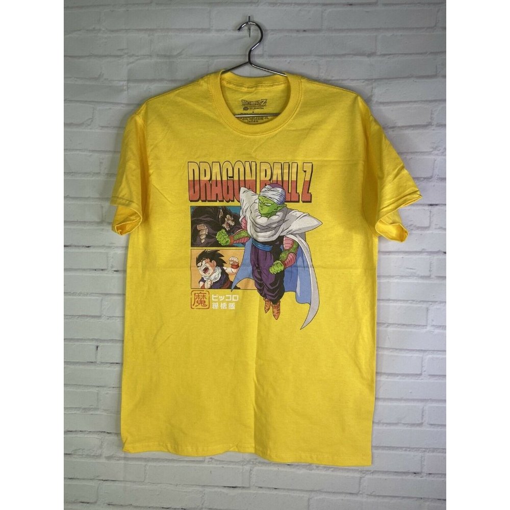 Dragon Ball Z Piccolo Logo Graphic Print Short Sleeve Tee T-Shirt Men's Size M
